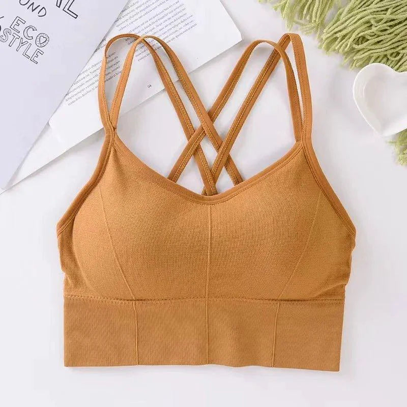 Sostenedor Deportivo Elegante con Tirantes Cruzados para Mujeres Activas