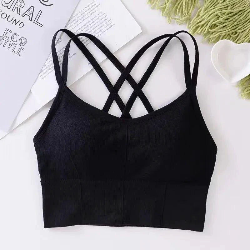 Sostenedor Deportivo Elegante con Tirantes Cruzados para Mujeres Activas