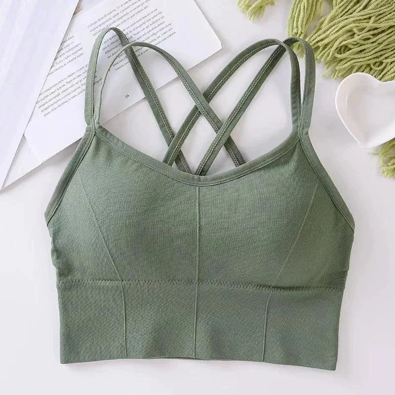 Sostenedor Deportivo Elegante con Tirantes Cruzados para Mujeres Activas