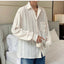 Blusa de Hombre con Solapa Elegante en Albaricoque - Camisa Casual Estilosa