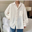 Blusa de Hombre con Solapa Elegante en Albaricoque - Camisa Casual Estilosa
