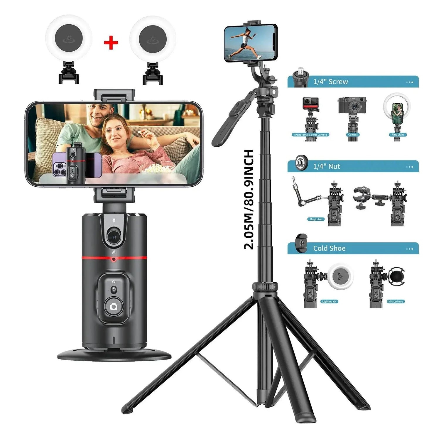 Smart Tracking Camera Stand for Effortless Video Creation