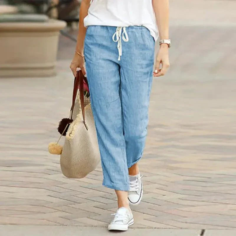 Pantalons à cordon d'été élégants