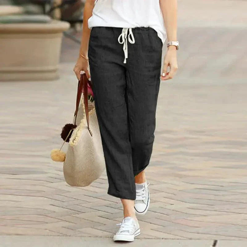 Pantalons à cordon d'été élégants