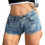 Shorts en denim taille haute pour femmes été 2025 avec détail de bouton