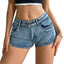 Shorts en denim taille haute pour femmes été 2025 avec détail de bouton