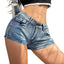 Shorts en denim taille haute pour femmes été 2025 avec détail de bouton