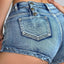 Shorts en denim taille haute pour femmes été 2025 avec détail de bouton