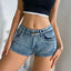 Shorts en denim taille haute pour femmes été 2025 avec détail de bouton