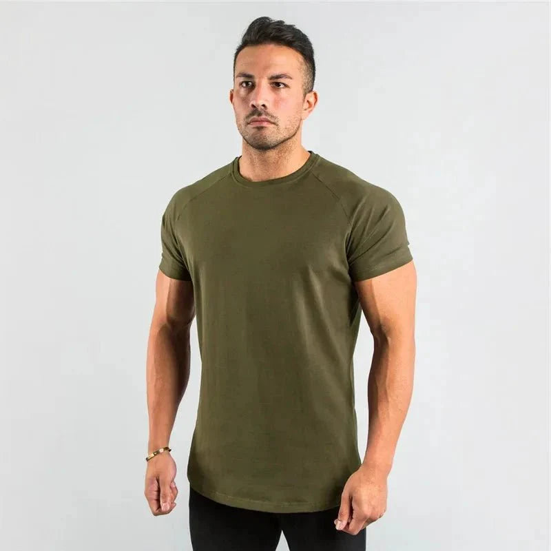 Camiseta Casual de Manga Corta para Hombre - Ajuste Slim