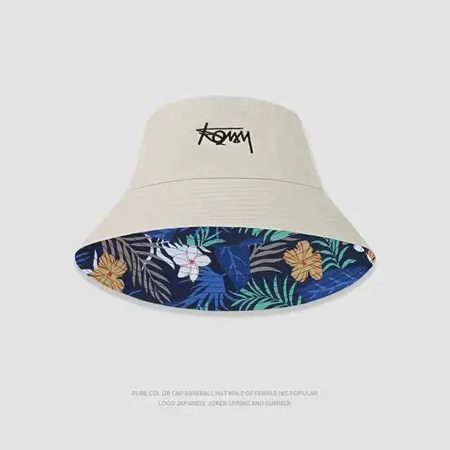 Tropical Vibes Dual-Style Men's Hawaiian Bucket Hat