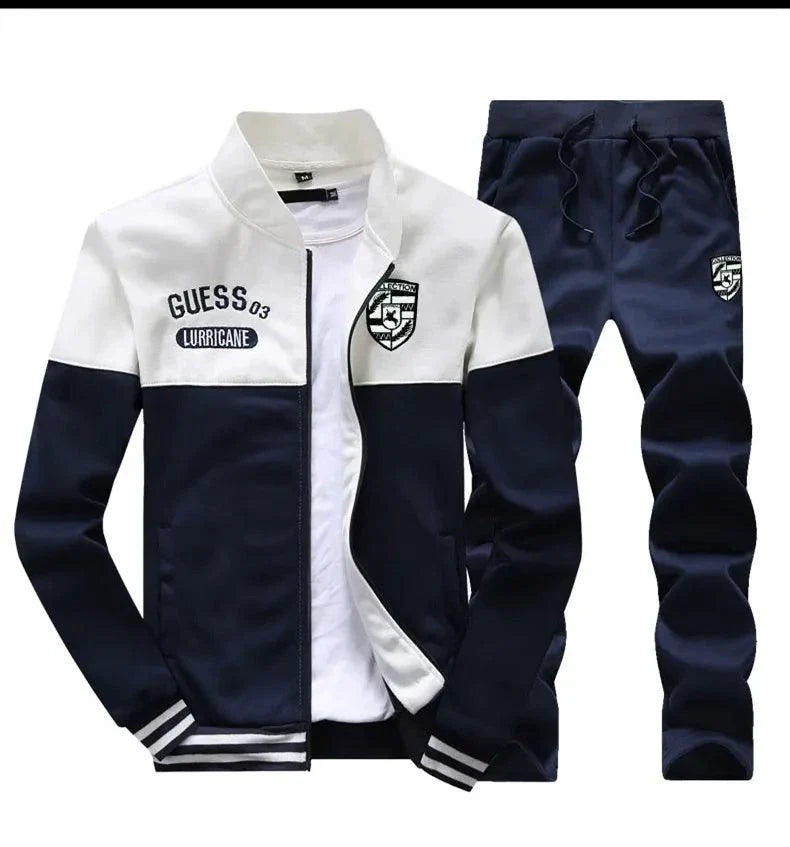 Men's Casual Two-Piece Sweater and Pants Set