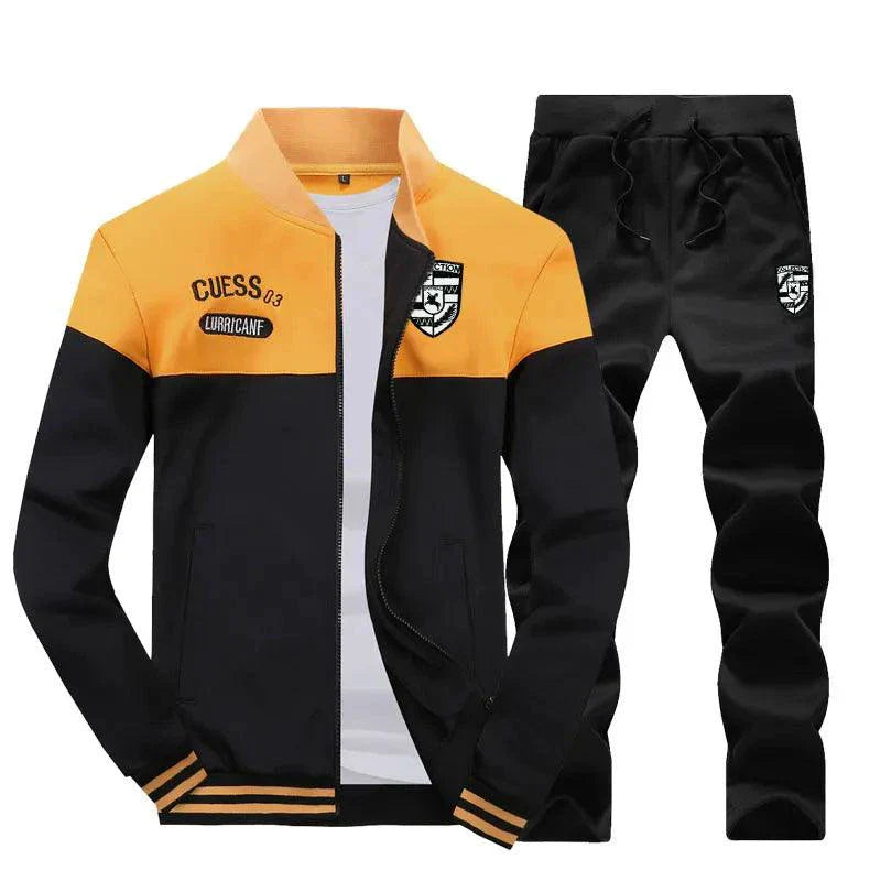 Men's Casual Two-Piece Sweater and Pants Set