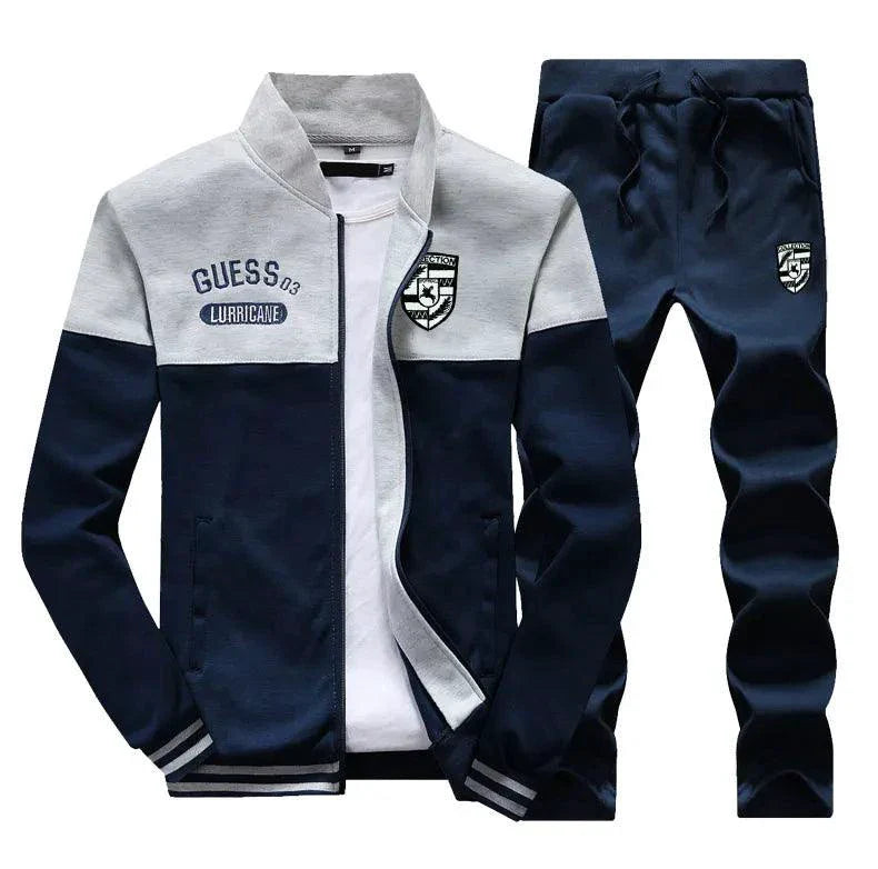 Men's Casual Two-Piece Sweater and Pants Set