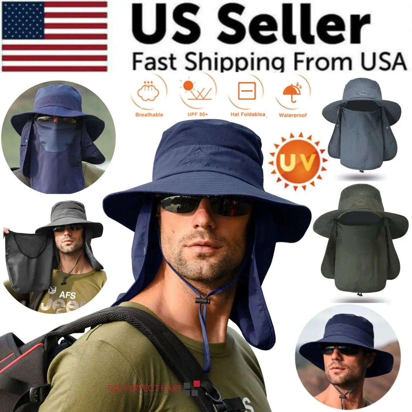 Sombrero de ala ancha UV Defense para aventuras al aire libre