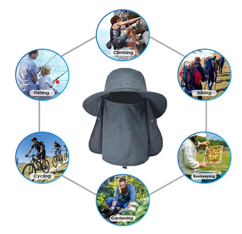 Sombrero de ala ancha UV Defense para aventuras al aire libre