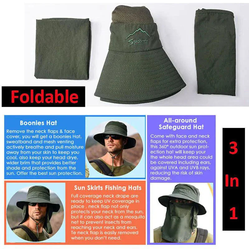 Sombrero de ala ancha UV Defense para aventuras al aire libre