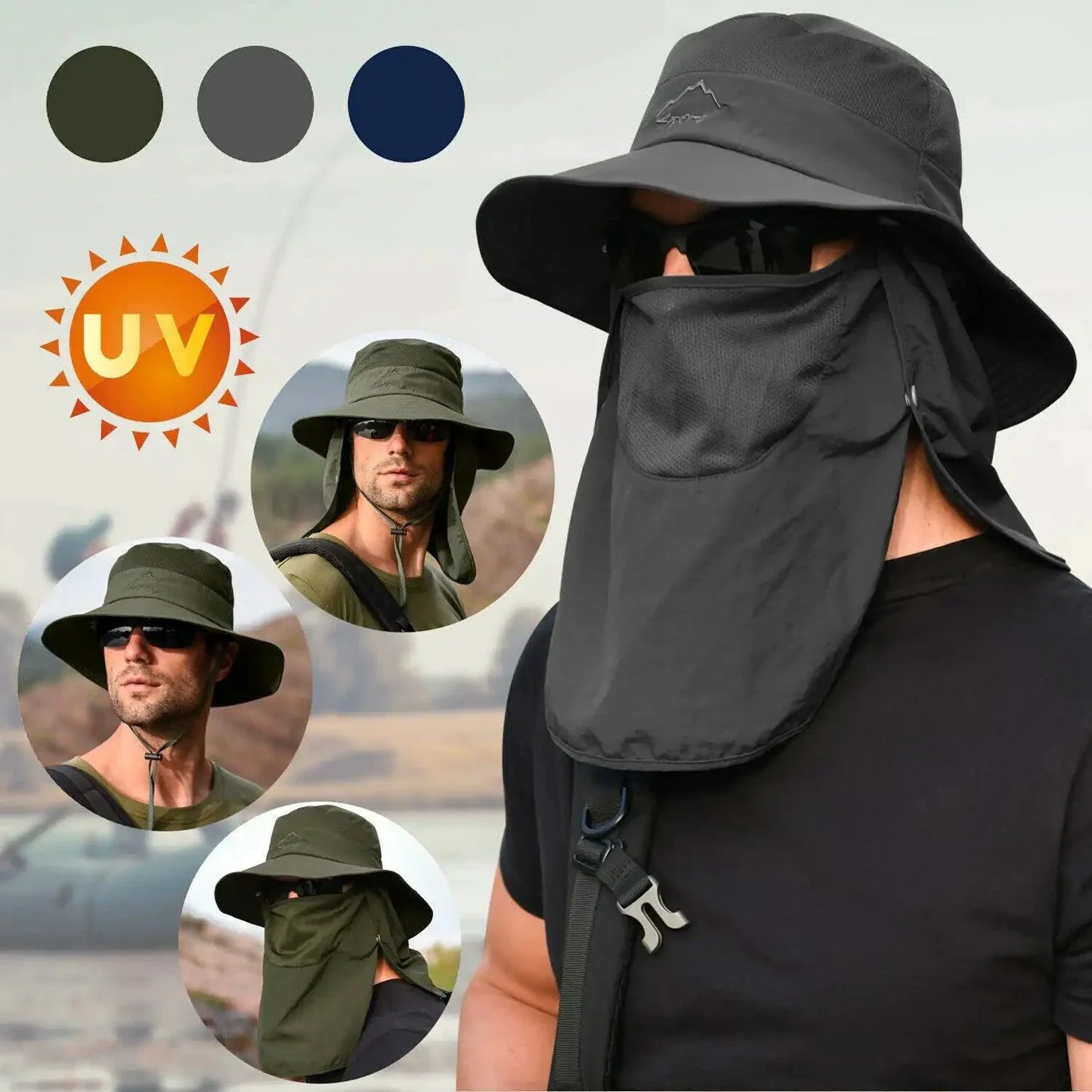 Sombrero de ala ancha UV Defense para aventuras al aire libre