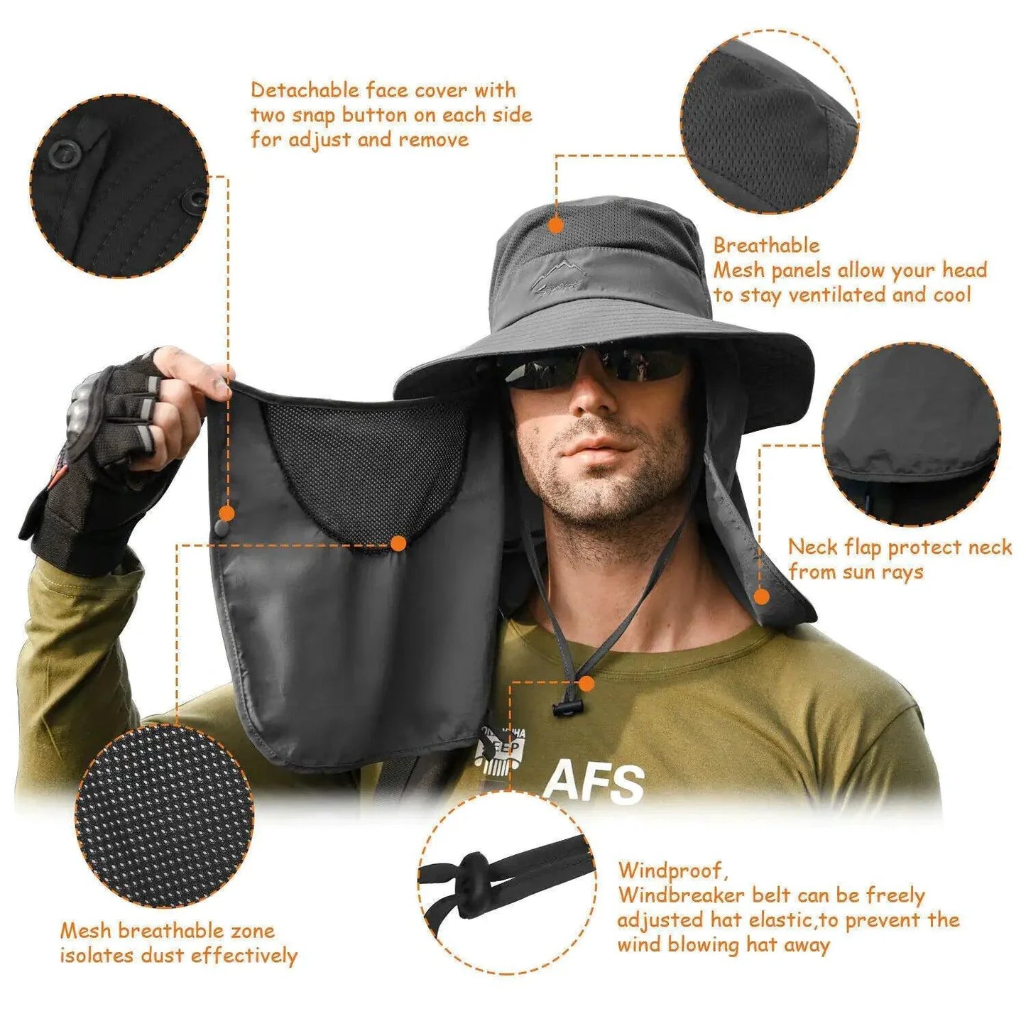 Sombrero de ala ancha UV Defense para aventuras al aire libre