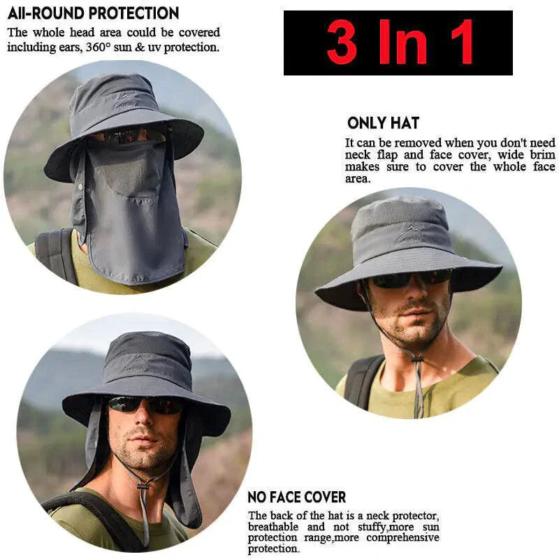 Sombrero de ala ancha UV Defense para aventuras al aire libre