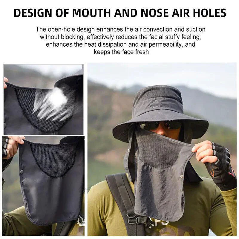 Sombrero de ala ancha UV Defense para aventuras al aire libre