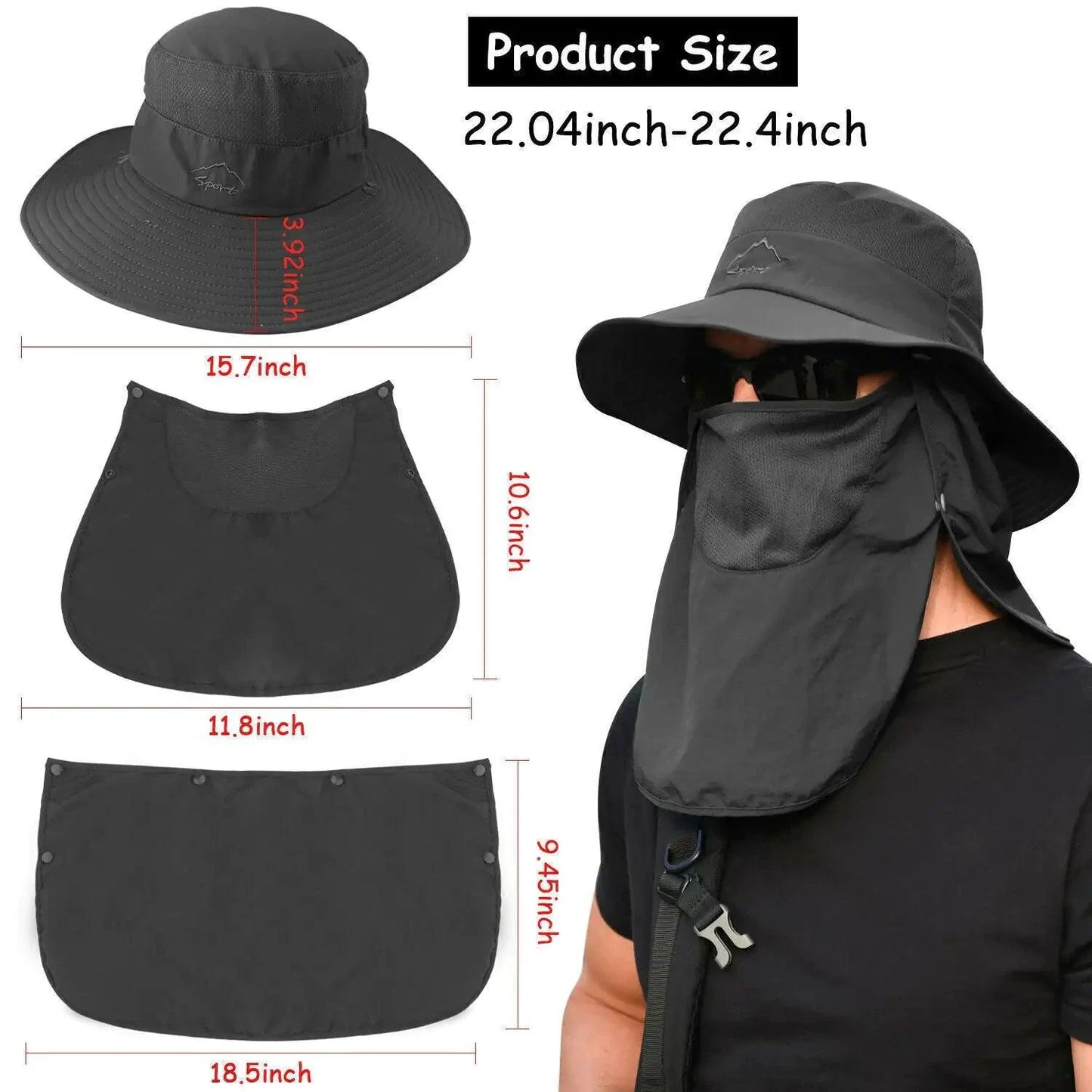 Sombrero de ala ancha UV Defense para aventuras al aire libre