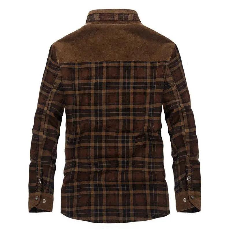 Chaqueta de Forro Polar Grueso para Hombre - Ropa Exterior Elegante y Cálida