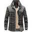 Chaqueta de Forro Polar Grueso para Hombre - Ropa Exterior Elegante y Cálida