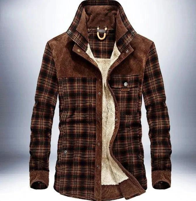 Chaqueta de Forro Polar Grueso para Hombre - Ropa Exterior Elegante y Cálida