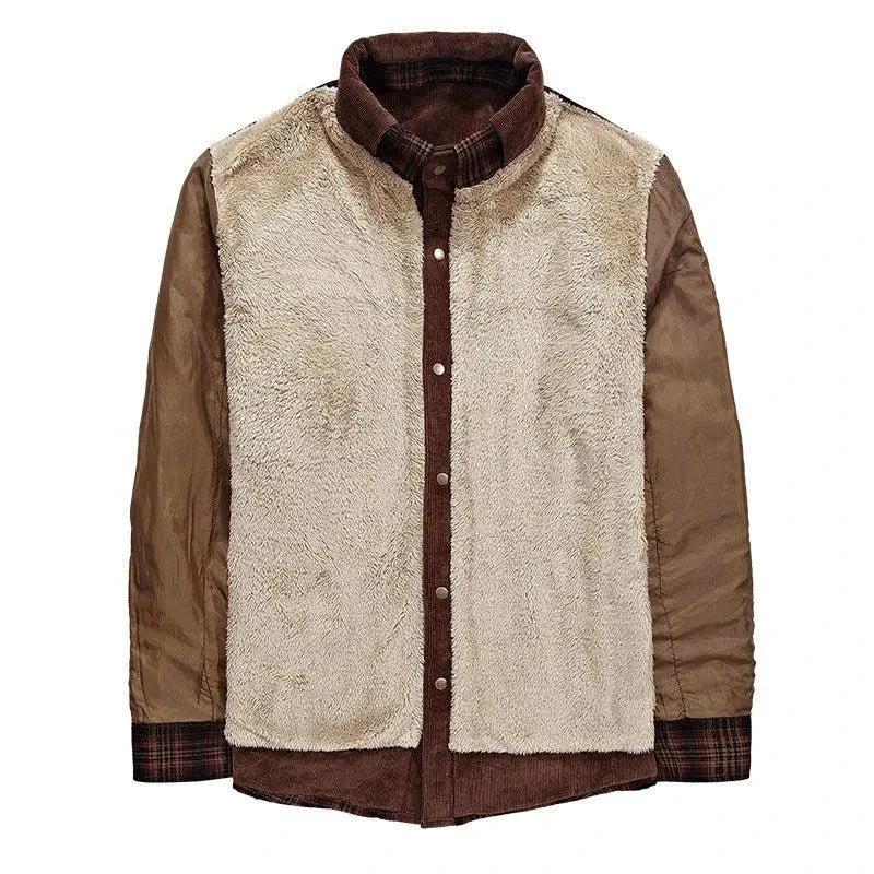 Chaqueta de Forro Polar Grueso para Hombre - Ropa Exterior Elegante y Cálida