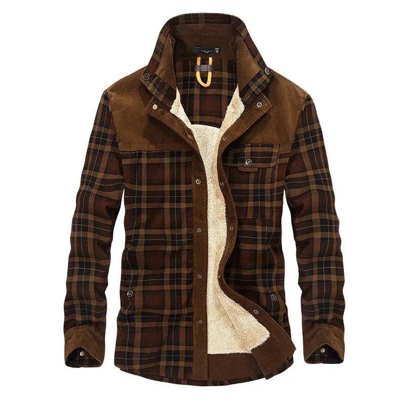 Chaqueta de Forro Polar Grueso para Hombre - Ropa Exterior Elegante y Cálida