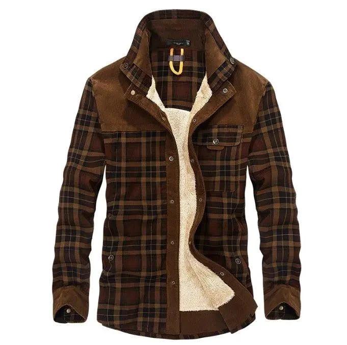 Chaqueta de Forro Polar Grueso para Hombre - Ropa Exterior Elegante y Cálida