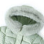 Manteau d'hiver long élégant avec col en fourrure épaisse