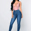High Waist Stretch Denim Skinny Jeans for Women
