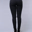 Jeans en denim déchirés skinny taille haute pour femmes