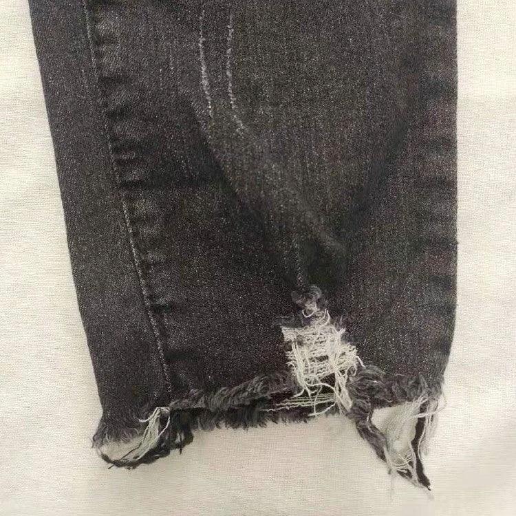 Brushed Stretch Denim Cargo Pants for Women - Stylish and Comfortable
