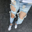 Men's Summer Big Ripped Oversized Cropped Jeans