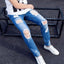 Men's Summer Big Ripped Oversized Cropped Jeans