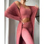 Conjunto de Lounge Acogedor de 3 Piezas para Mujeres - Conjunto de Pijamas con Cárdigan