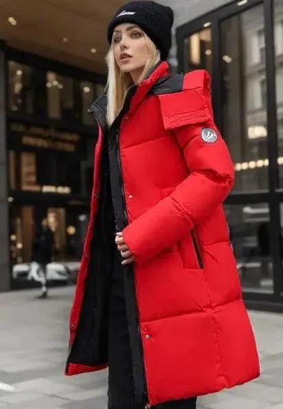 Manteau d'hiver en coton épais pour femmes
