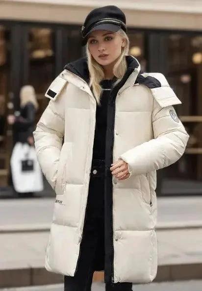 Manteau d'hiver en coton épais pour femmes