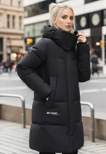 Manteau d'hiver en coton épais pour femmes