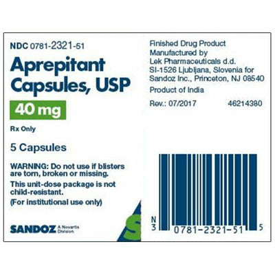 Capsules d'Aprepitant 40 mg - Commodité en Dose Unique