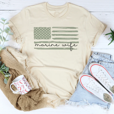 Marine Wife Tee - Celebrate Strength and Support