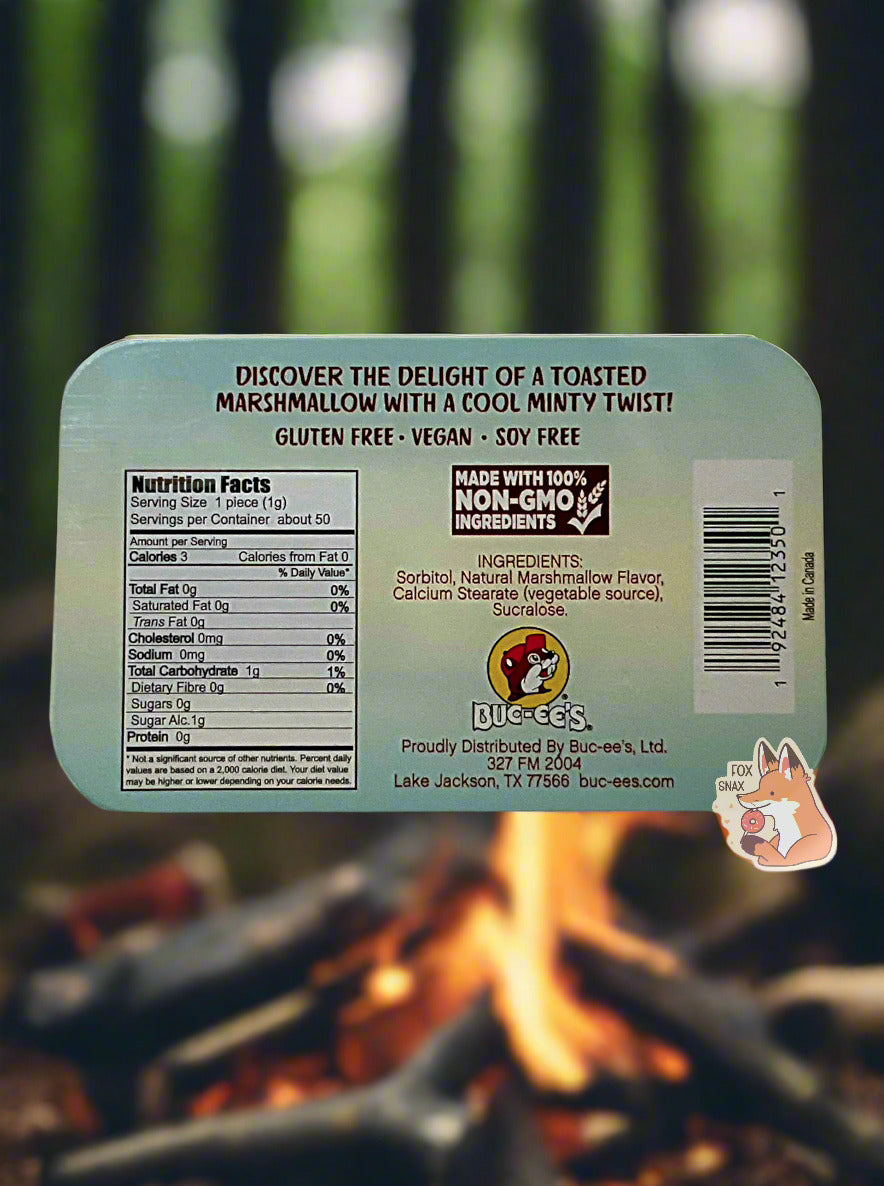 Bonbons à la menthe et guimauve Buc-ee's - Délice sans sucre