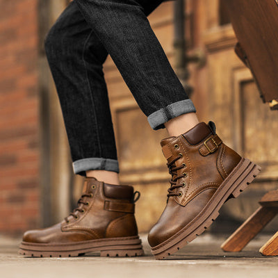 Bottes de travail Martin Retro montantes pour hommes