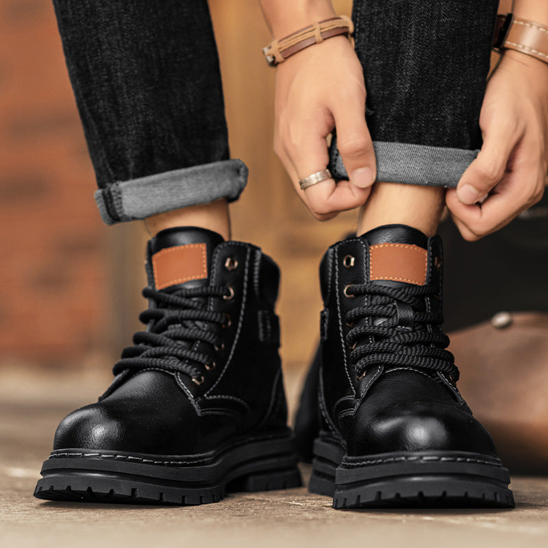 Martin Retro High Top Workwear Boots for Men