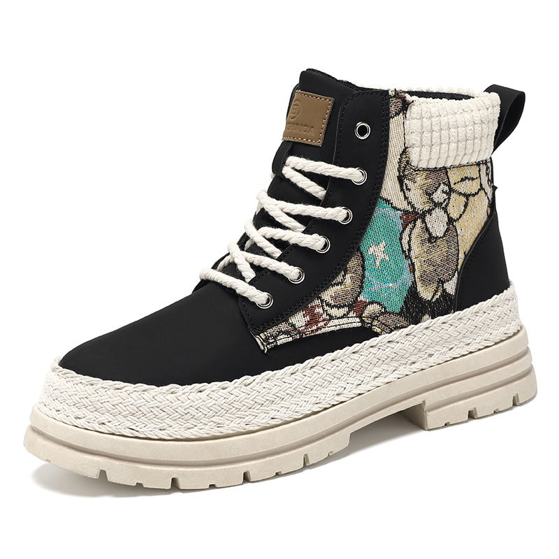 Martin boots men's shoes casual versatile men's shoes new trend workwear boots high top shoes men's shoes - Korvel