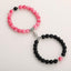 Matching Couple Charm Beads Bracelets - Natural Rock Stone Wristlets