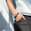 Matching Couple Charm Beads Bracelets - Natural Rock Stone Wristlets